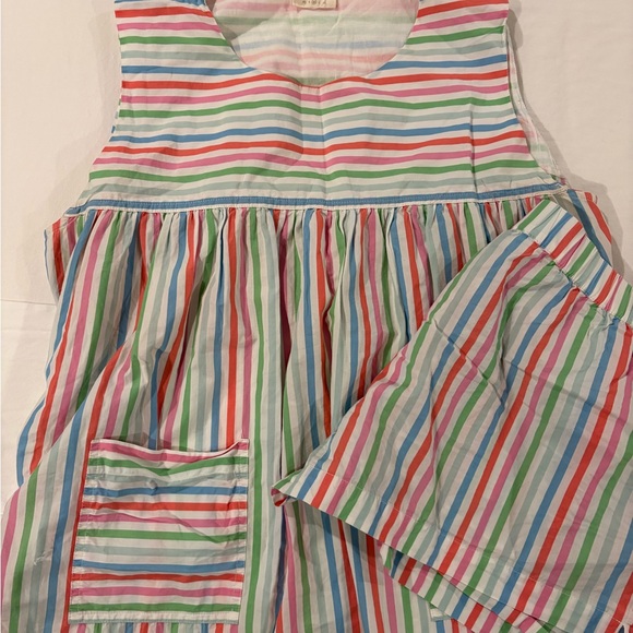 LAKE Other - Lake Pajamas Multi Stripe Tank & Shorts Set